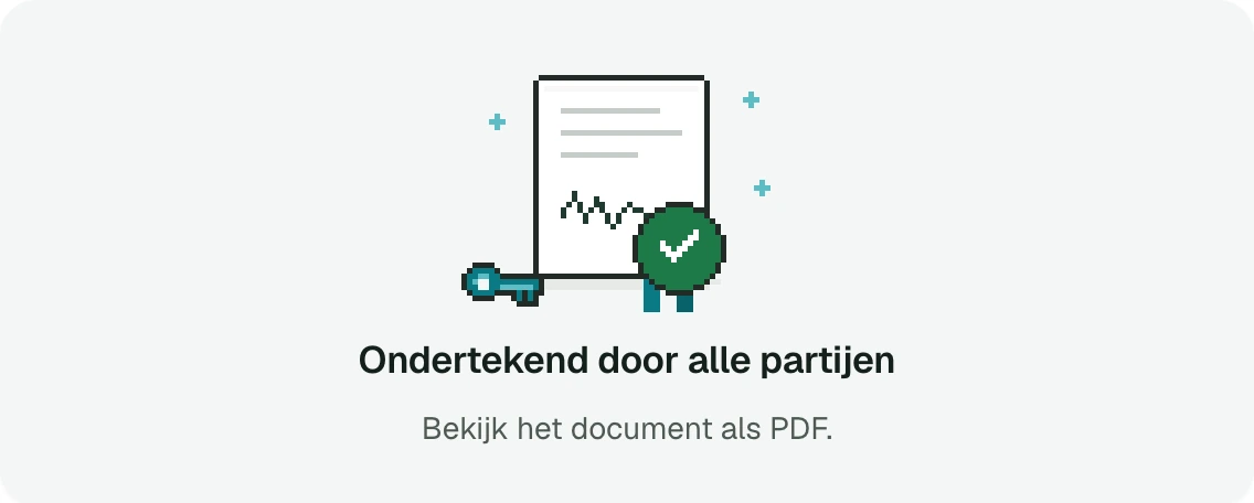 Plaatsbeschrijving ondertekend door alle partijen, met een link naar de PDF